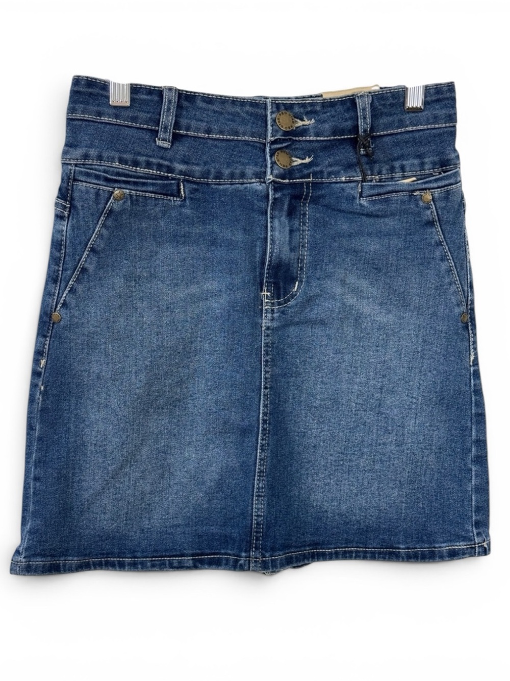 Red Star Classic Blue Denim Mini Skirt - Size 2/26